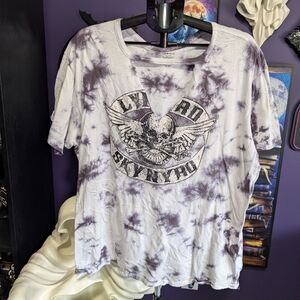 Torrid Blue and Purple Tie-Dye T-Shirt